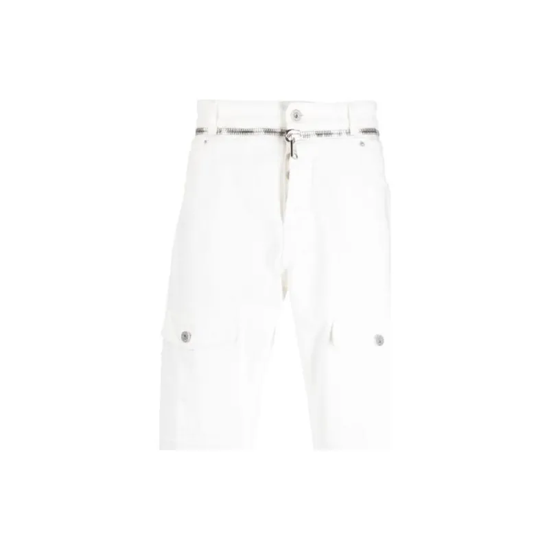 BALMAIN Straight Denim Cargo Pants-5