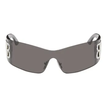 Balenciaga Shield Frame Logo Sunglasses