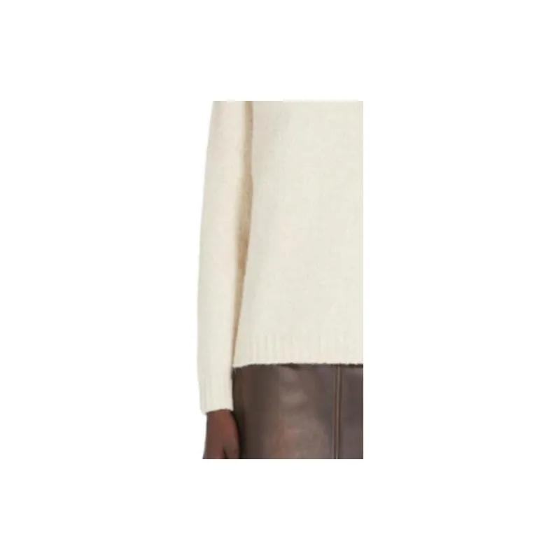 WEEKEND MaxMara Ghiacci Collection Alpaca And Cotton Sweater Women's White-6