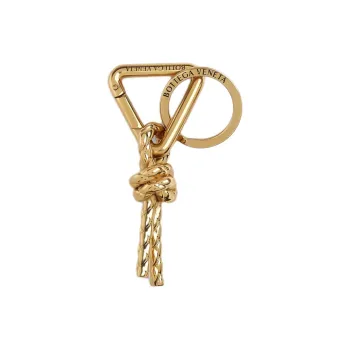 Bottega Veneta Steel Keychains Women's Gold