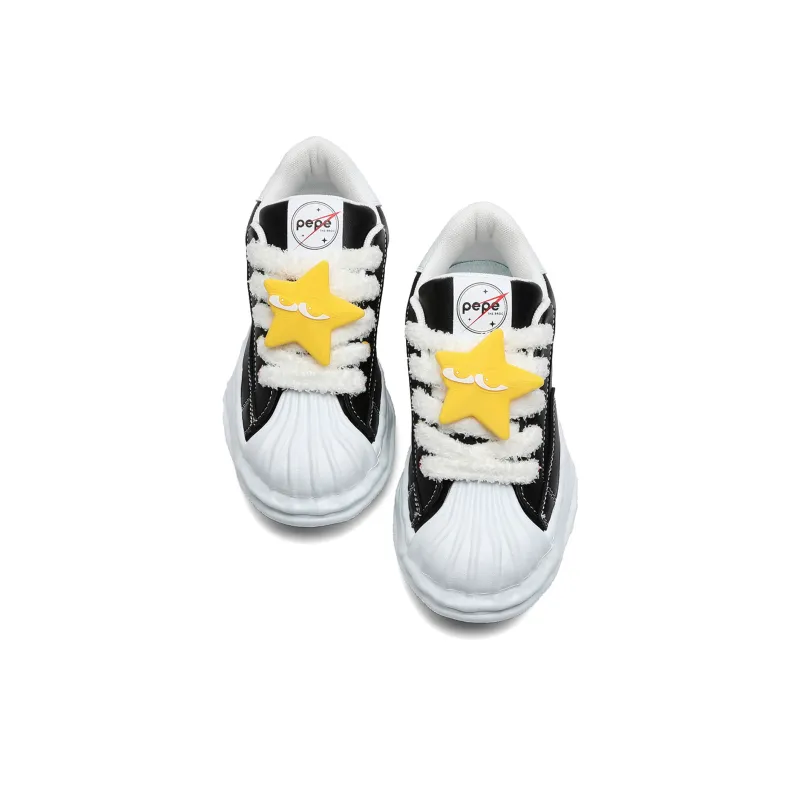 Pepe The Frog Low Top Skateboard Shoes Women's-11