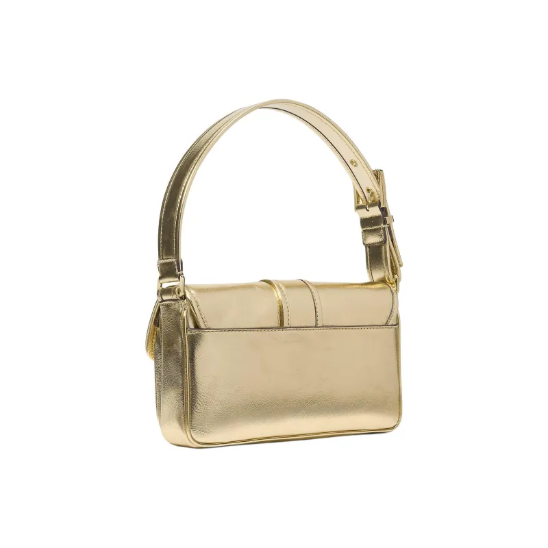 MICHAEL KORS Colby Leather Shoulder Bag Medium Size Women's Gold-2