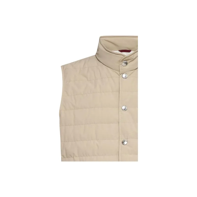 Brunello Cucinelli High Neck Quilted Gilet-5