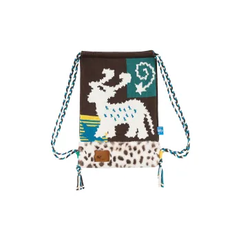 Crying Center Fabric Backpack Regular Unisex Brown