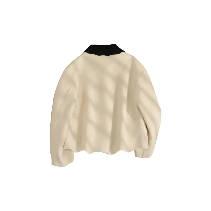 Cypress House Cropped Coat Women's Ecru-1