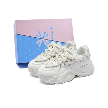 YUZHAOLIN Anti Slip And Wear Resistant Height Increasing Low Top Chunky Sneakers Women's