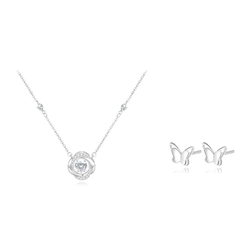 FANFRI Zircon Necklaces Women's Sweet Box-5