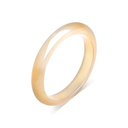 Artisan Lock Heart Jade Chalcedony Bangles Unisex