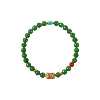 Long Fu Hetian Jade Bracelets Jasper Women's