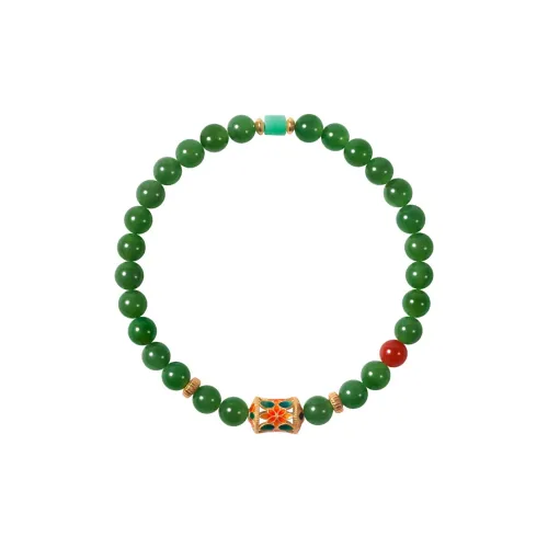 Long Fu Hetian Jade Bracelets Jasper Women's