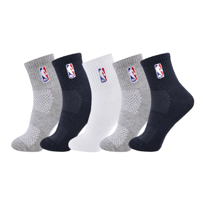 NBA Mid Calf Socks Unisex 5 Pack-6