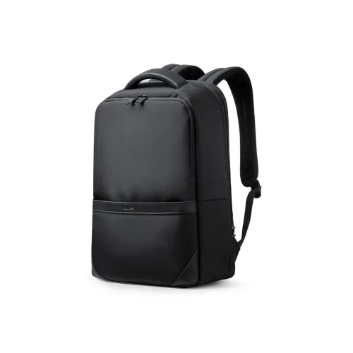 Hanke Fabric Lightweight Business Backpack Men's Obsidian Black