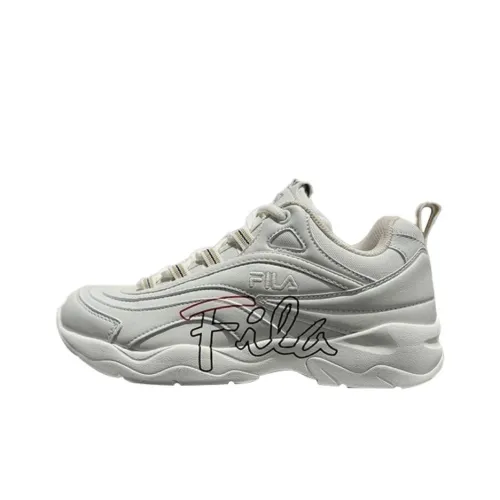 FILA Anti-Slip Wear-Resistant Low-Top Casual Shoes Unisex White
