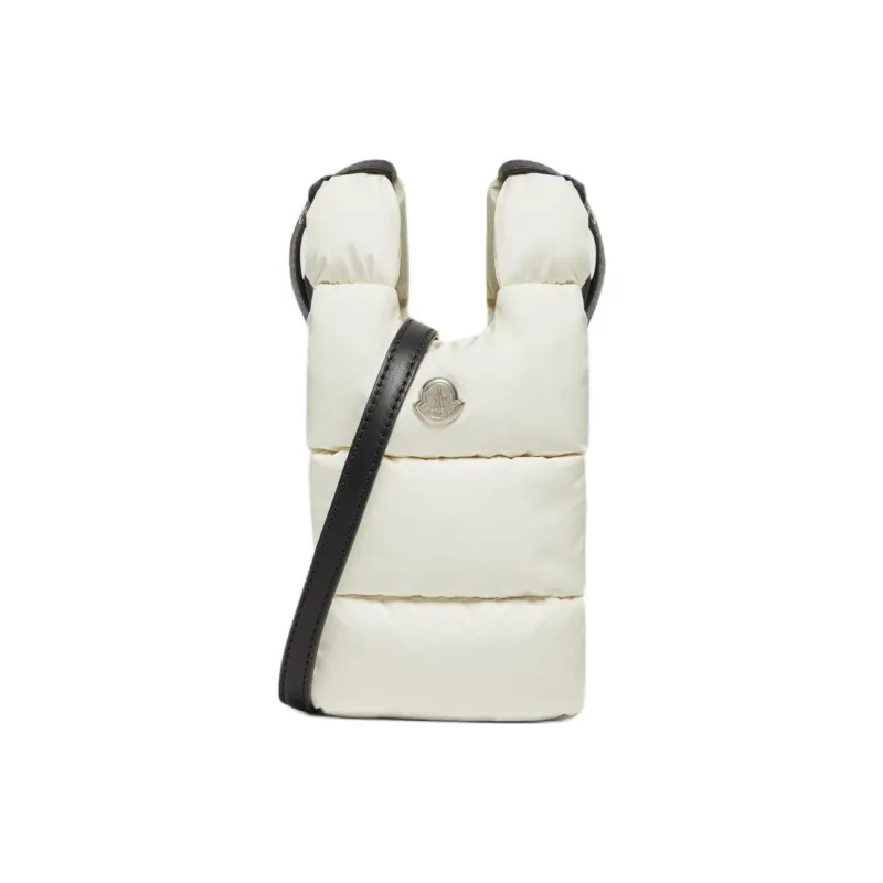 Moncler LEGERETE Collaboration Nylon Crossbody Bag, Shoulder Bag Small Size Women's White-0