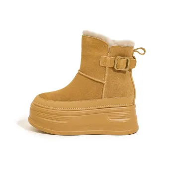 GIGIRYO Wear Resistant Height Increasing Coverage Short Snow Boots Women's