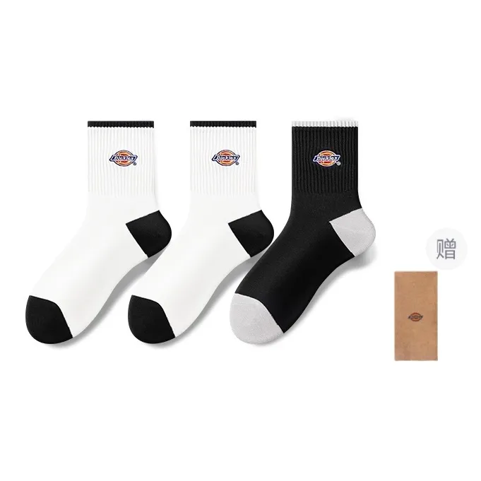 Dickies Fashion Classic Moisture-Wicking Breathable Fall And Winter Crew Socks Unisex-6