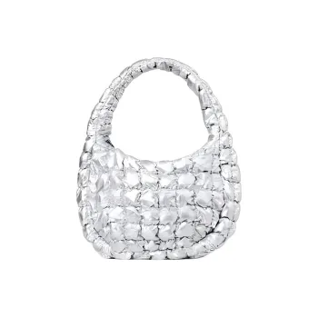 COS Polyester Cloud Bag One Shoulder Handbags Mini Women's Silver