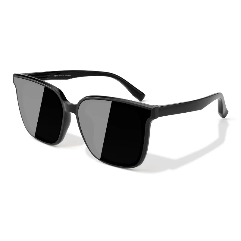PULAIS TR/Memory Plastic Square Sunglasses Unisex-1