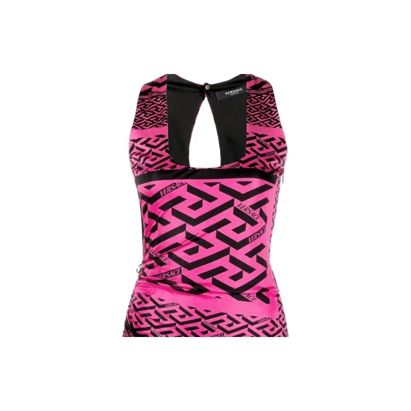 VERSACE VERSACE FW22 Sleeveless Dress Women's Pink-4