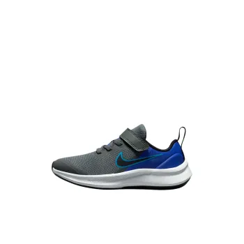 Nike Star Runner 3 Slip Resistant Low Top Kids' Running Shoes Iron Gray/Blue Lightning/Racing Blue/Black Kids'