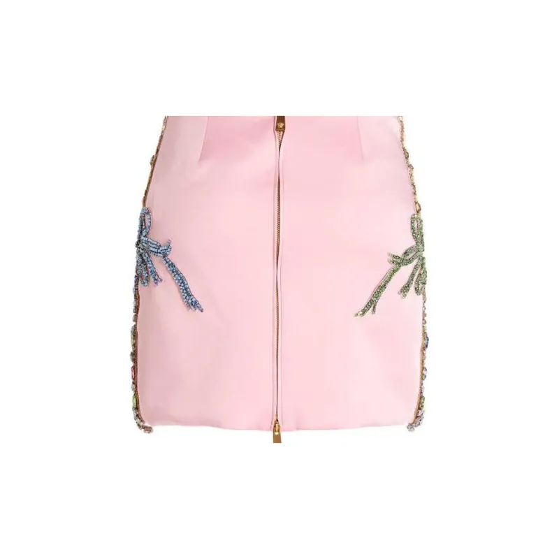 VERSACE Casual Short Skirts Women's Pink-4
