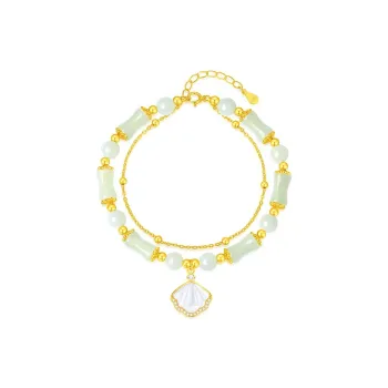 CHINA GOLD Hetian Jade Bracelets White Jade/Pale Greenish White Jade Women's