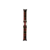 Plaid Woolen Straight Slim, Red