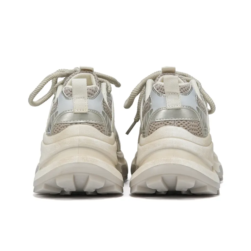 FOREVER 21 Abrasion Resistant Height Increasing Low Top Chunky Sneakers Women's-8