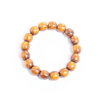 CHENTANMUZUO Huanghuali Natural Handmade Polished Beaded Bracelet Unisex