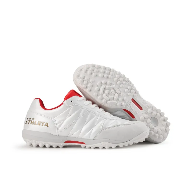 ATHLETA Slip Resistant Soccer Shoes Men's White-3