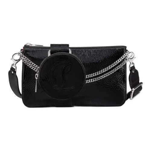 CL LUBOTING Patent Leather Crossbody Bag, Shoulder Bag Women's Black