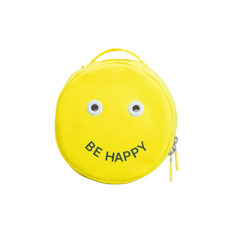 Lululemon Polyamide Small Round Bag Storage Bag Mini Unisex Sonic Yellow-0