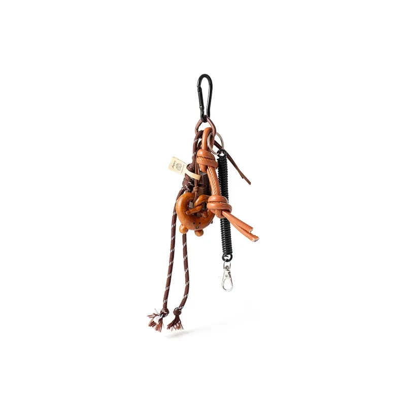 Vigno Polyester Charm Medium Size Unisex Brown-11