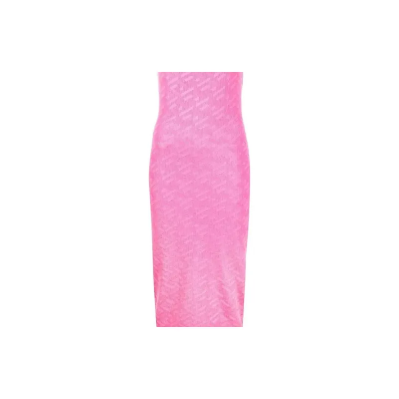 VERSACE Sleeveless Dresses Women's Pink-4