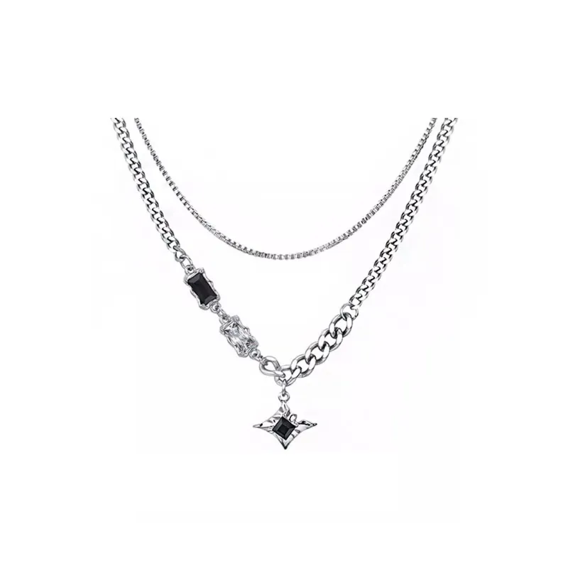 CRUISO Titanium Steel Necklaces Unisex-0