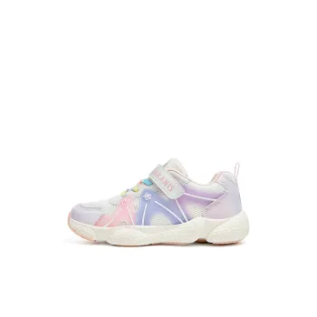 TARANIS Anti Slip Wear Resistant Low Top Kids' Running Shoes Star White/Rose Water Pink/Dream Purple Kids'