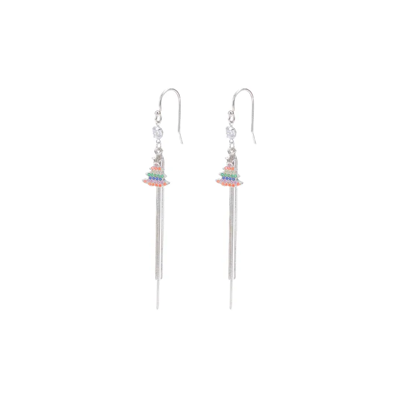 Vegetarian S925 Silver Earrings Women's-0
