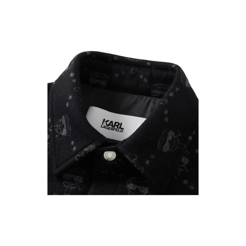 KARL LAGERFELD FW24 Jacket Men's Black-4