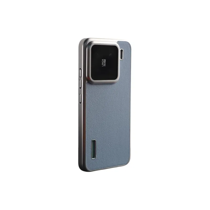 TXBX PC Material Electroplated Frame Litchi Grain Phone Case Compatibility With Xiaomi 15/15 Pro/14 Ultra/13 Ultra-7
