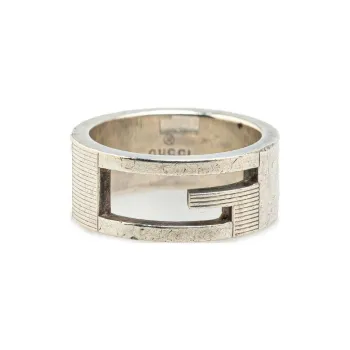GUCCI 2000 2024 Sterling Silver G Cutout Ring