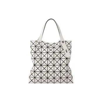 ISSEY MIYAKE Prism Polyvinyl Chloride Resin Tote Bag, Shopping Bag, Handbag Women's Bright Gray