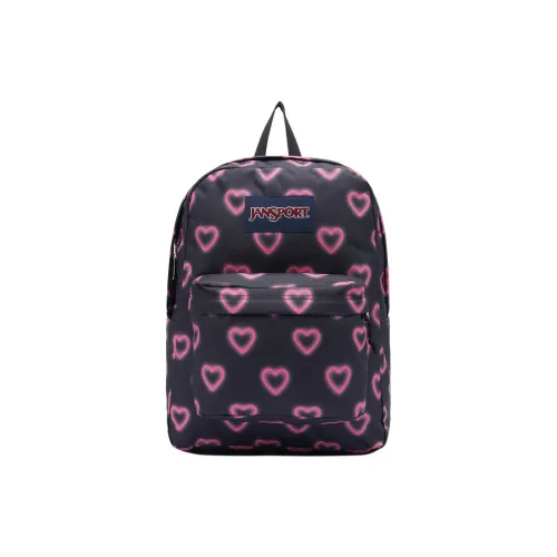 JanSport Polyester Backpack Women's Black Heart