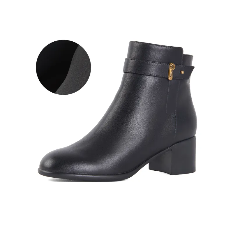 PT'SON Ankle Boots Women's Black-1