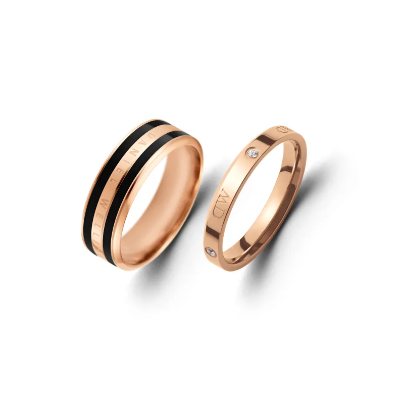 Daniel Wellington Alloy Rings Unisex-0