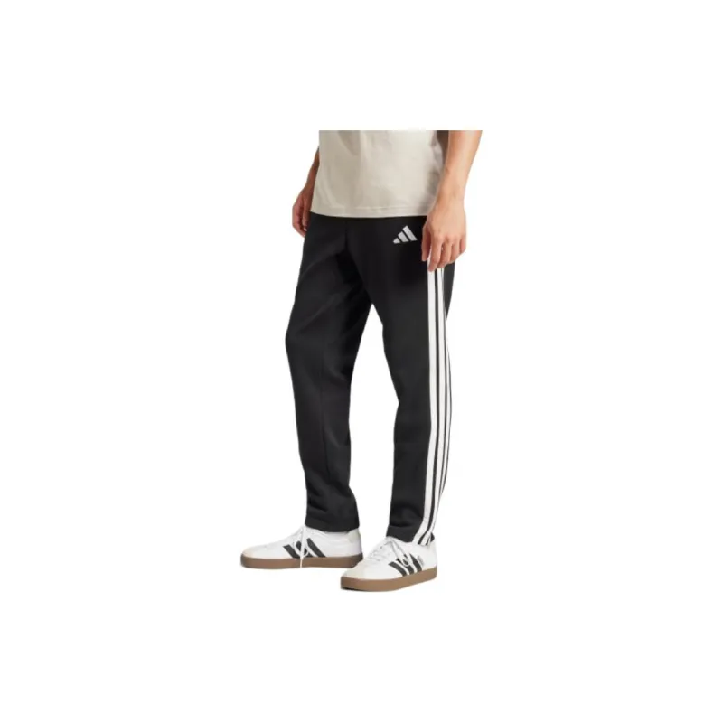 Adidas Free Shipping With AdiClub Essentials 3 Stripes Fleece Pants Open Hem-1
