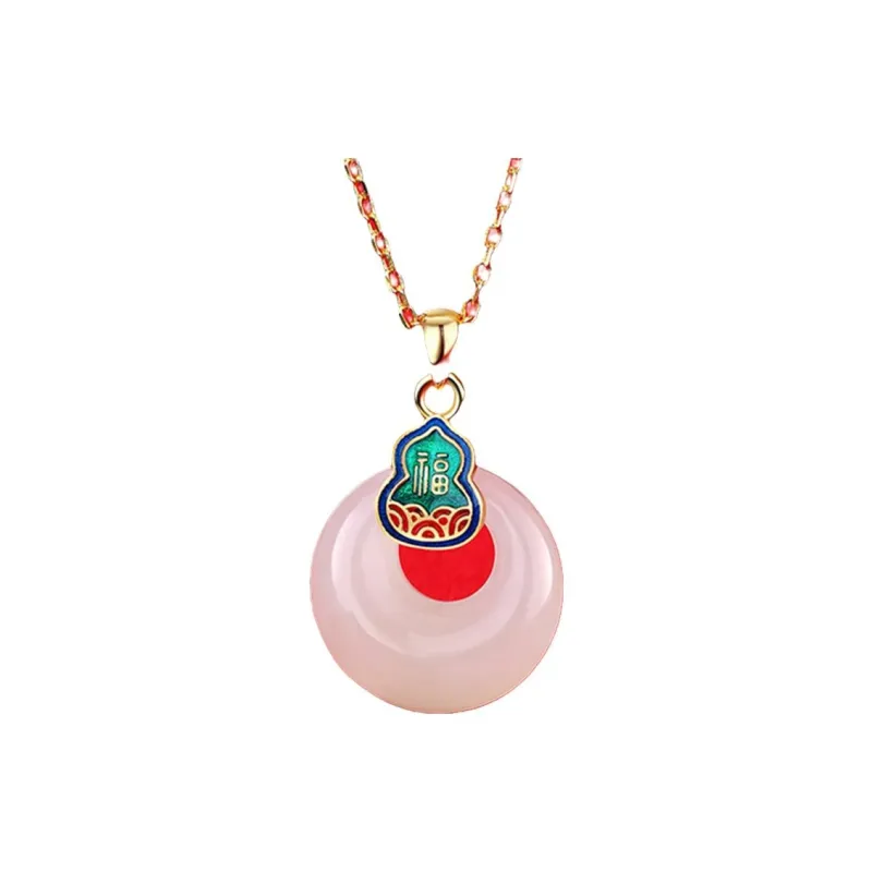 Royal Heaven's Choice Hetian Jade Necklaces Pale Greenish White Jade Unisex-1