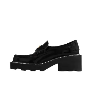 LOUIS VUITTON Beaubourg Loafers Women's Black