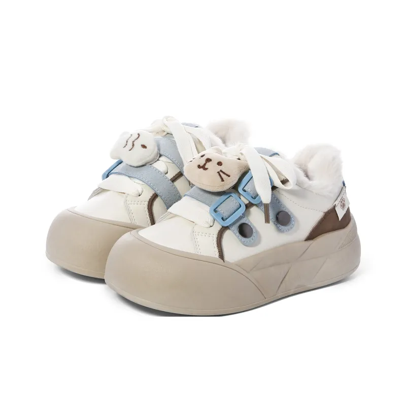 Lovely You Warm Wear-Resistant Lightweight Low-Top Skateboard Shoes Women's-26