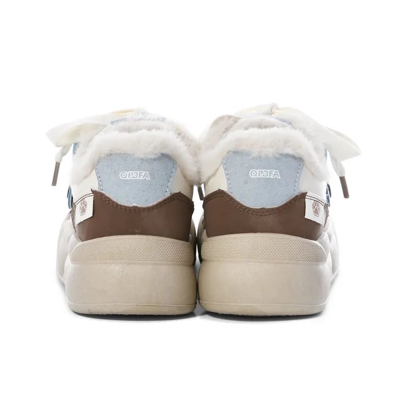 Lovely You Warm Wear-Resistant Lightweight Low-Top Skateboard Shoes Women's-34