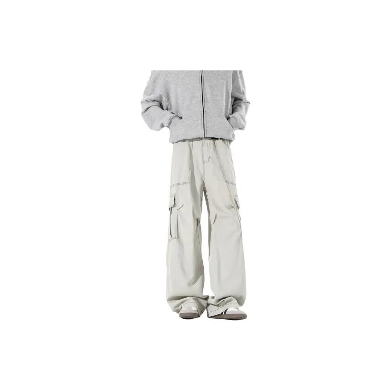 TESTUNG Cargo Pants Unisex Apricot-2